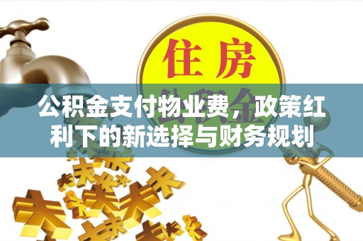 滦平公积金支付物业费，政策红利下的新选择与财务规划