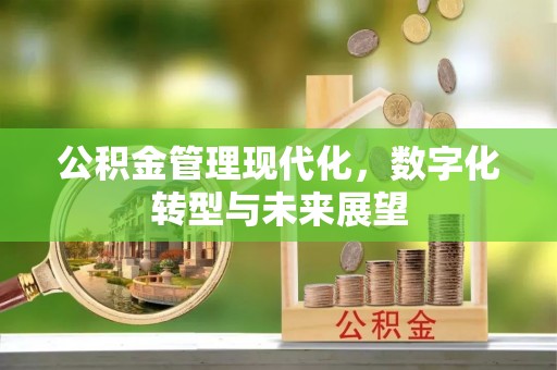 滦平公积金管理现代化，数字化转型与未来展望