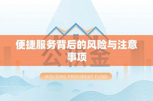 滦平便捷服务背后的风险与注意事项